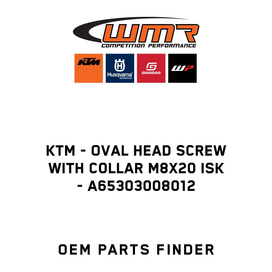 Oval head screw with collar M8x20 ISK