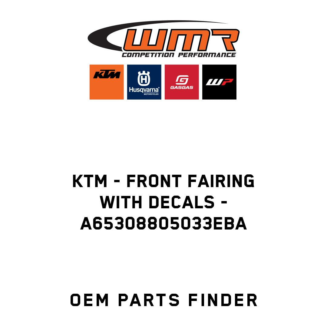 front fairing with decals