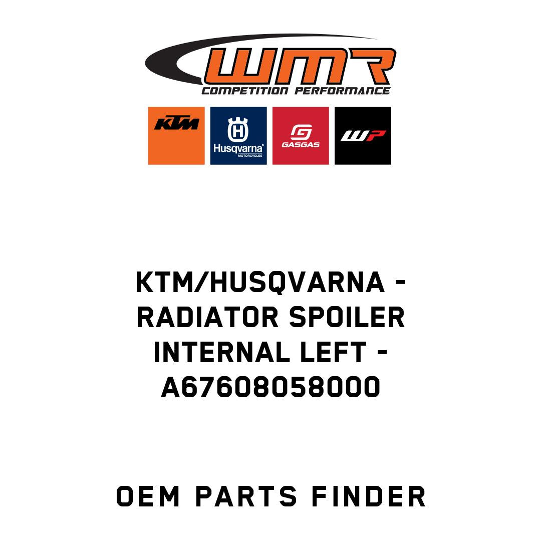 Radiator spoiler internal left