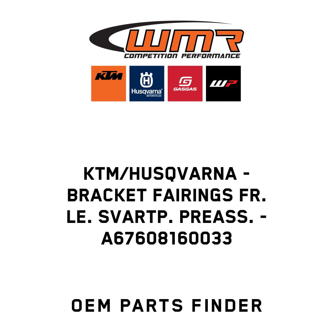 Bracket fairings fr. le. Svartp. preass.