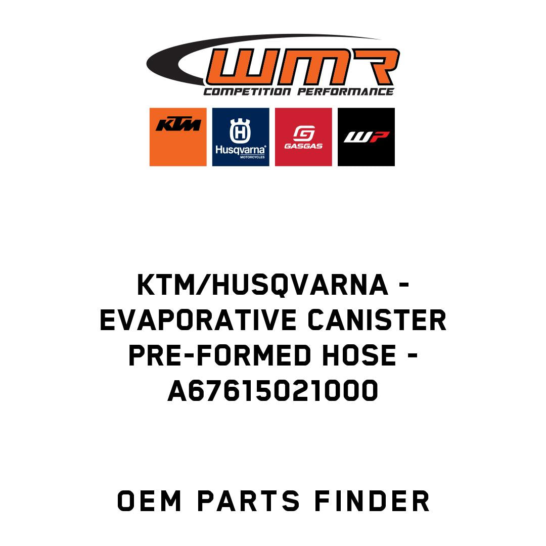 Evaporative canister pre-formed hose