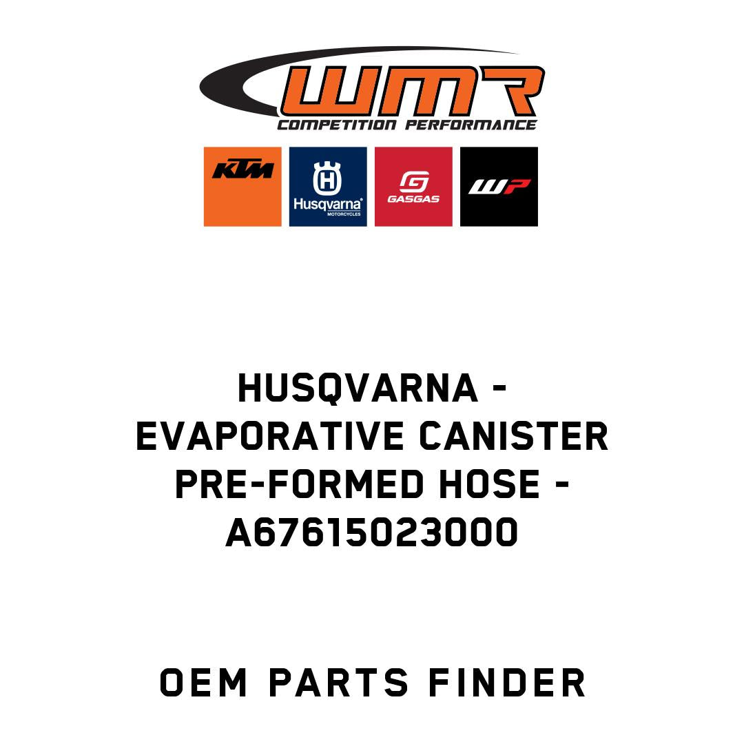 Evaporative canister pre-formed hose