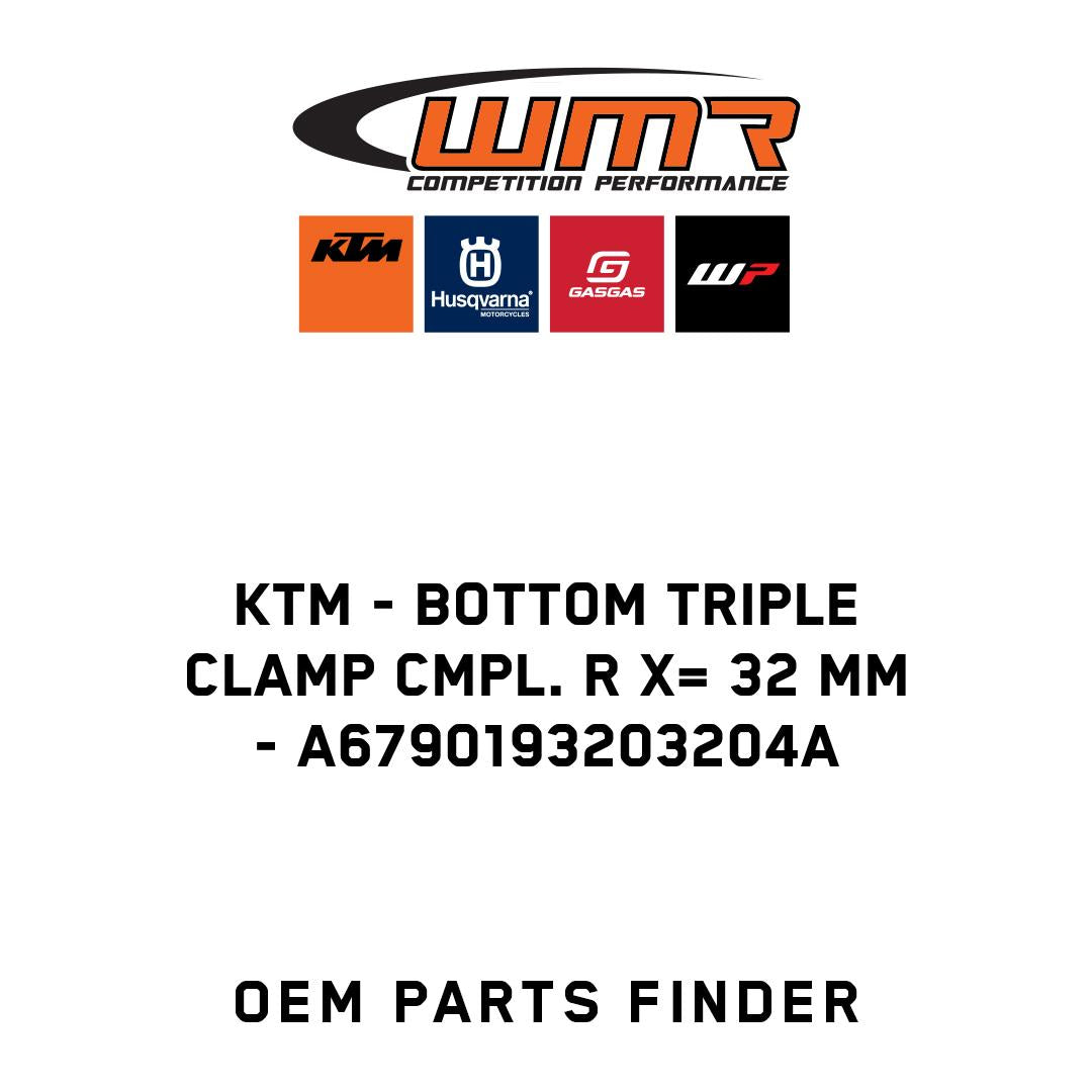 Bottom triple clamp cmpl. R x= 32 mm