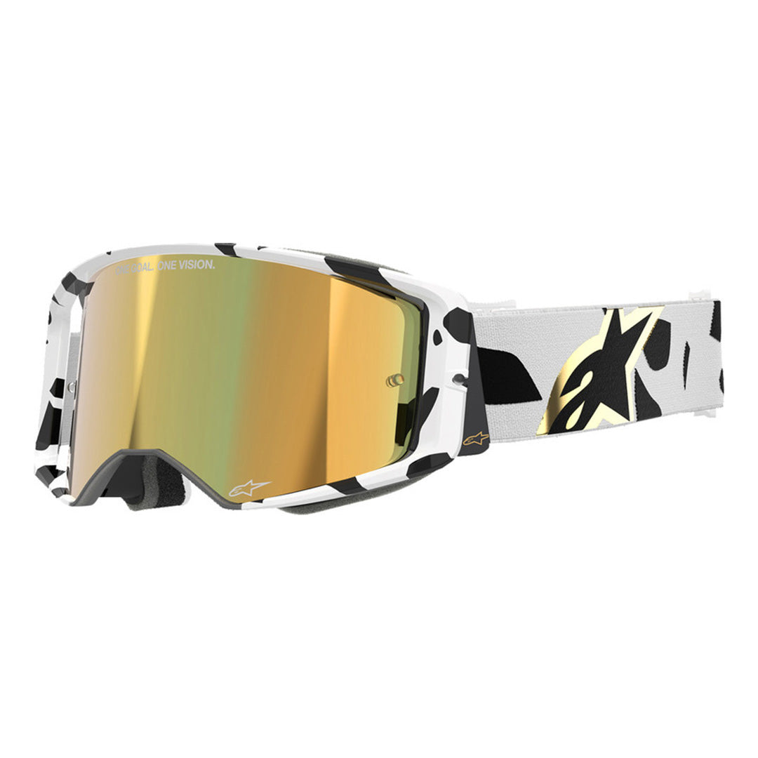 Alpinestars Supertech Goggles - Corp - White/Gold - ABS Vision