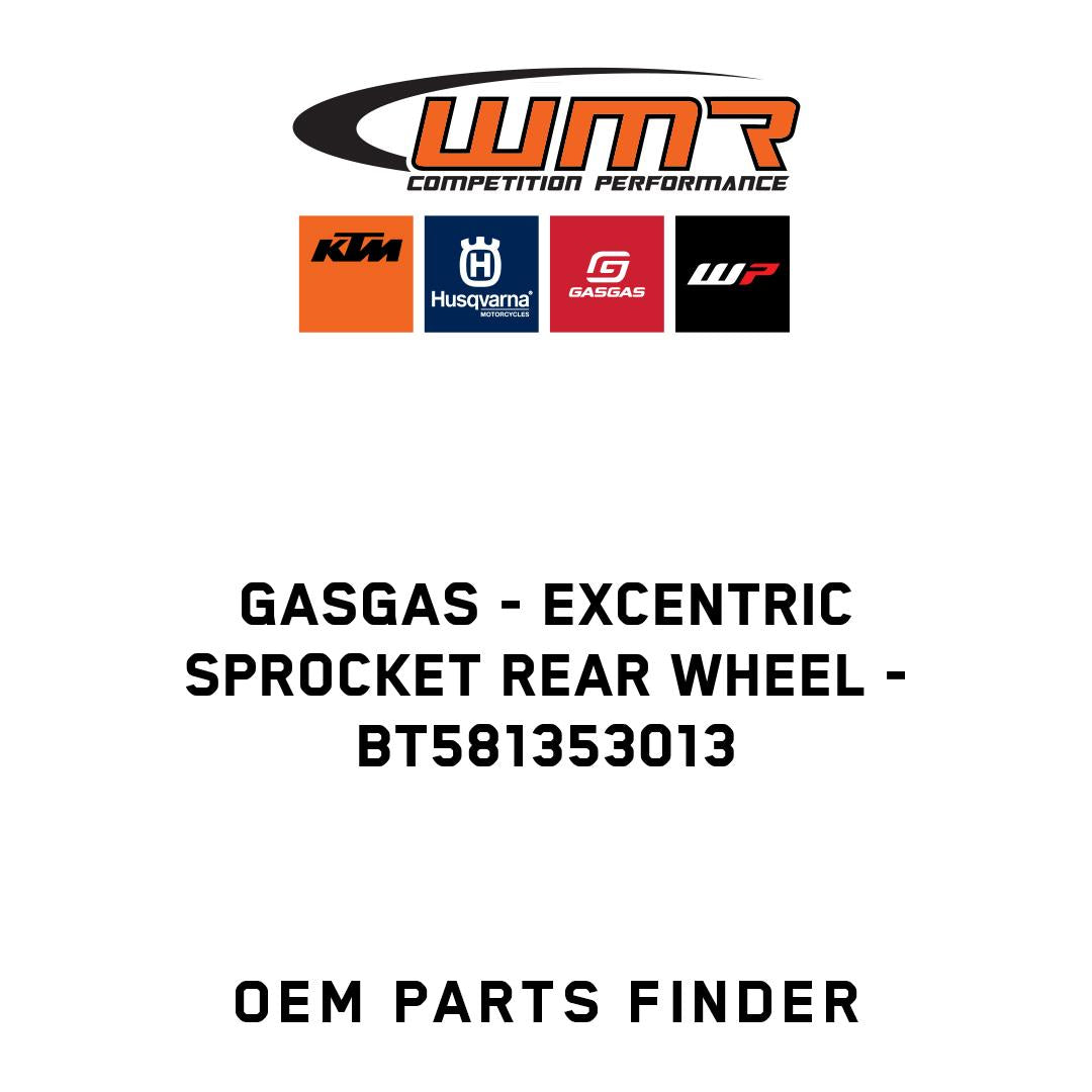 Excentric sprocket rear wheel