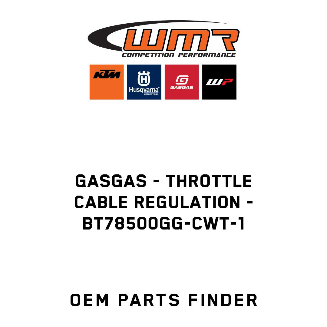 Throttle cable regulation