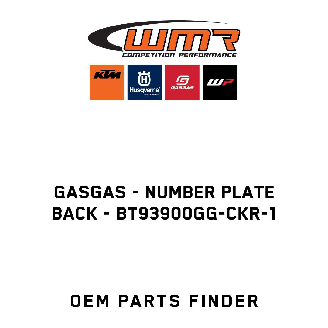 Number plate back