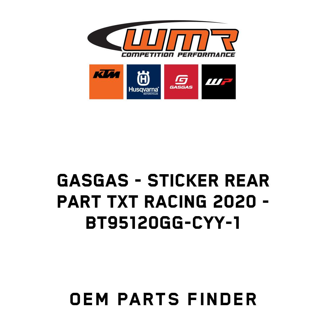 Sticker rear part txt racing 2020