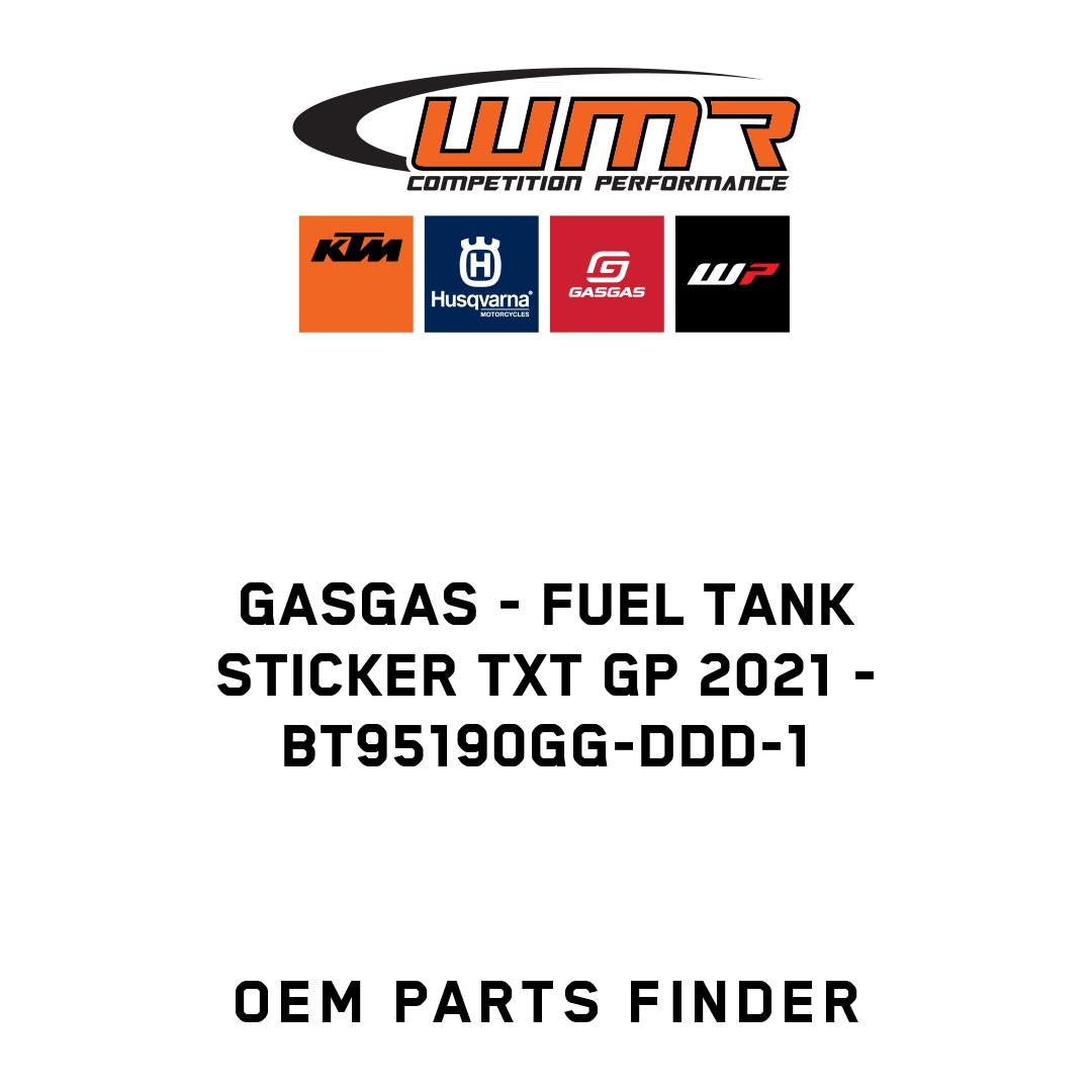FUEL TANK STICKER TXT GP 2021