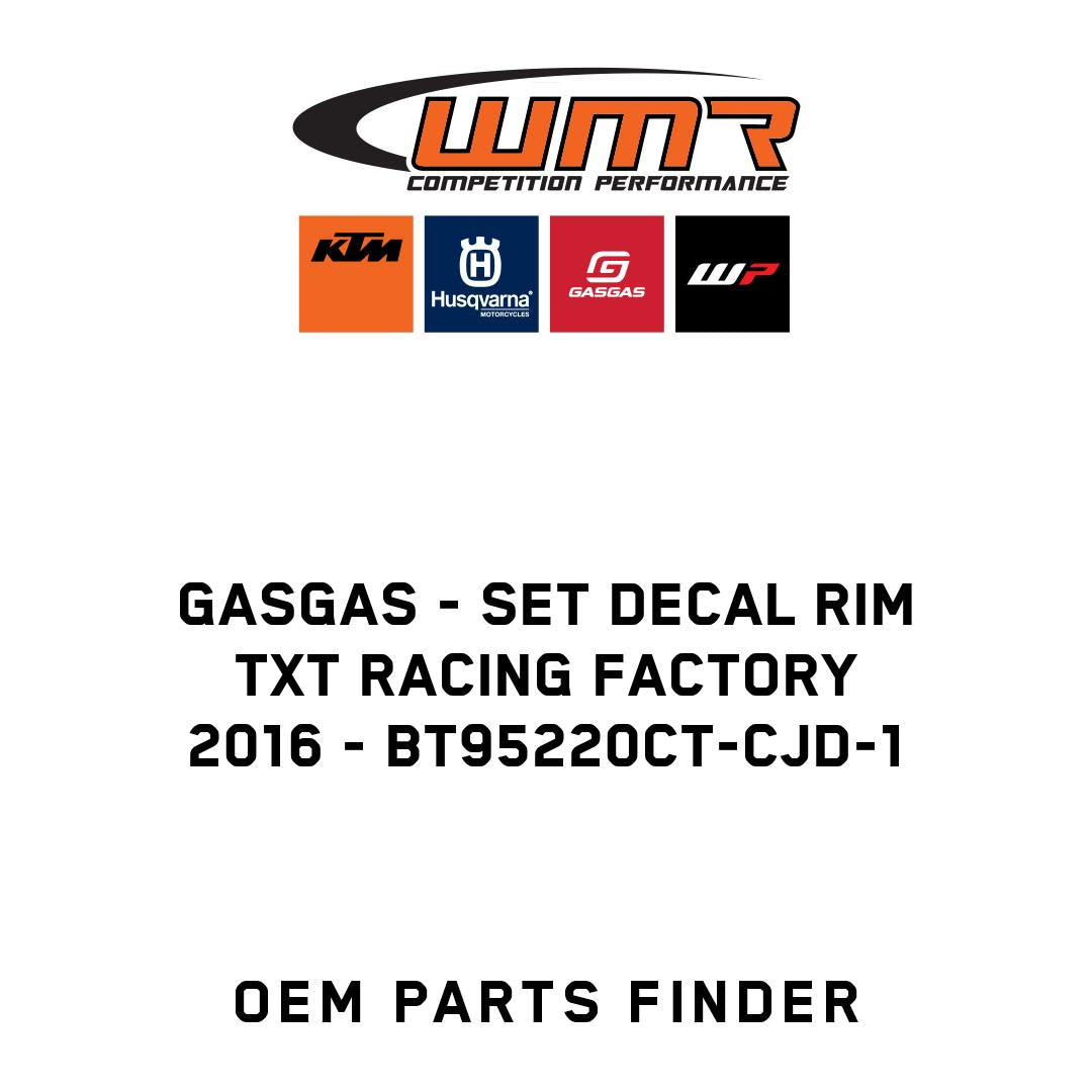 SET DECAL RIM TXT RACING FACTORY 2016