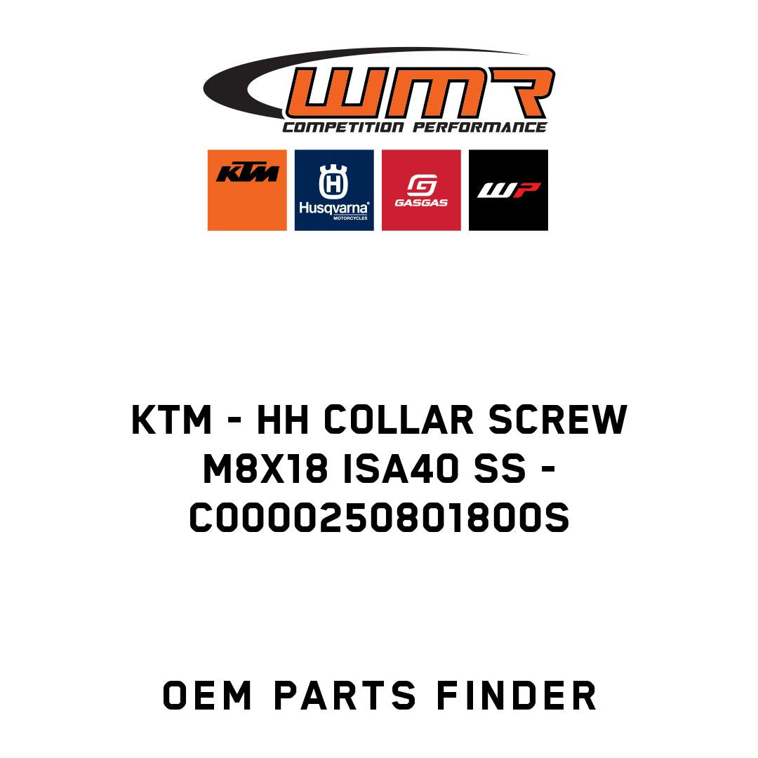 HH collar screw M8x18 ISA40 SS