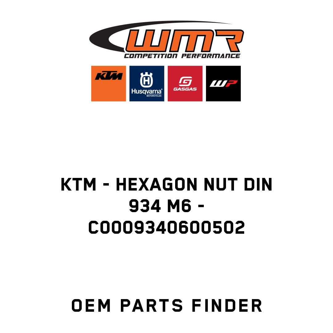 hexagon nut DIN 934 M6