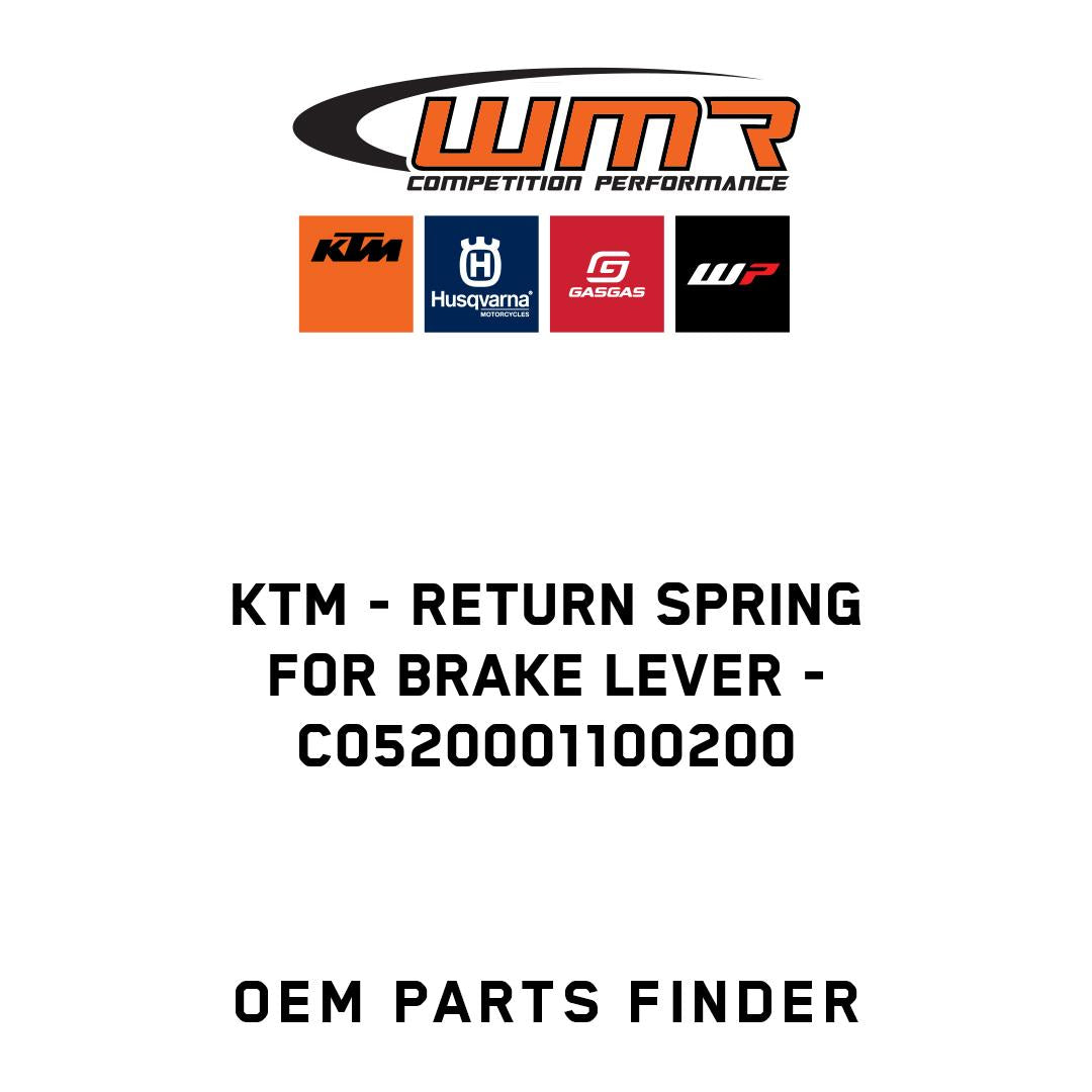 Return spring for brake lever