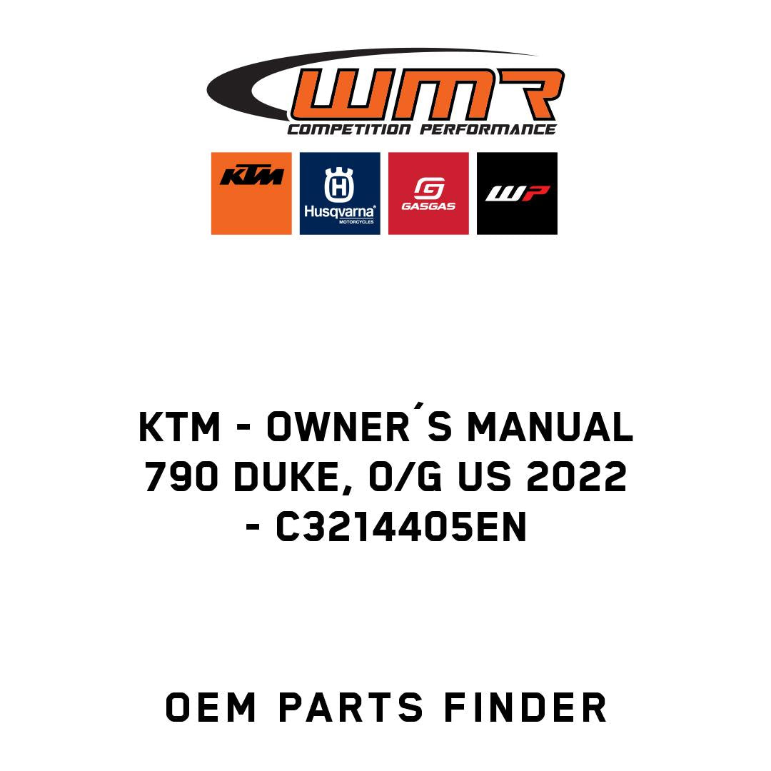 Owner´s manual 790 Duke, o/g US 2022