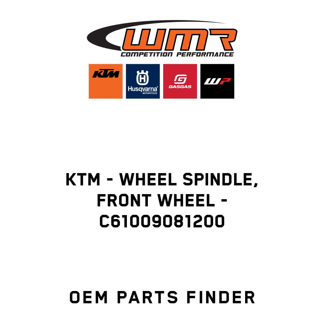 Wheel spindle, front wheel
