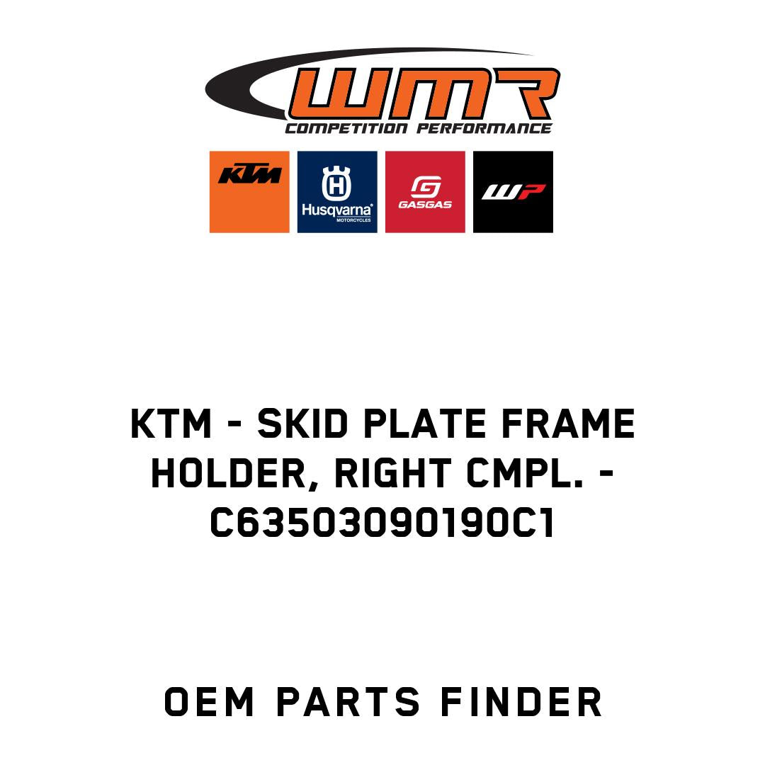 Skid plate frame holder, right cmpl.