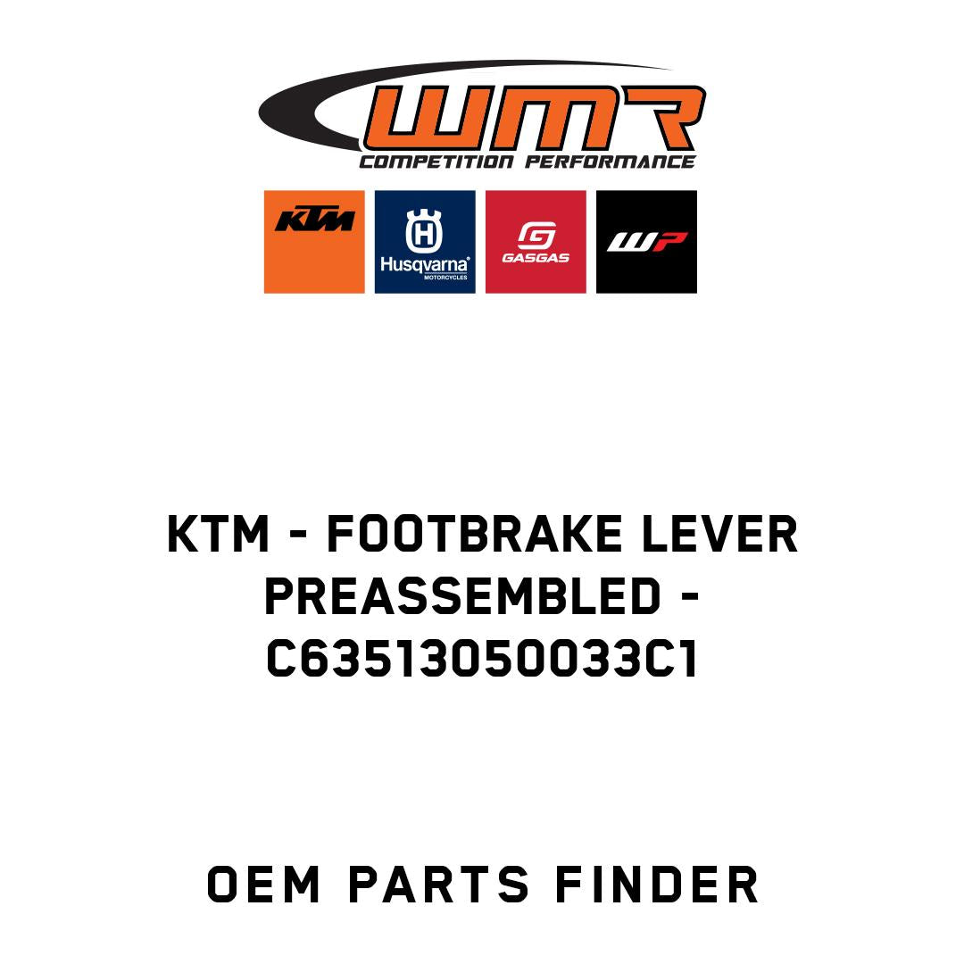 Footbrake lever preassembled