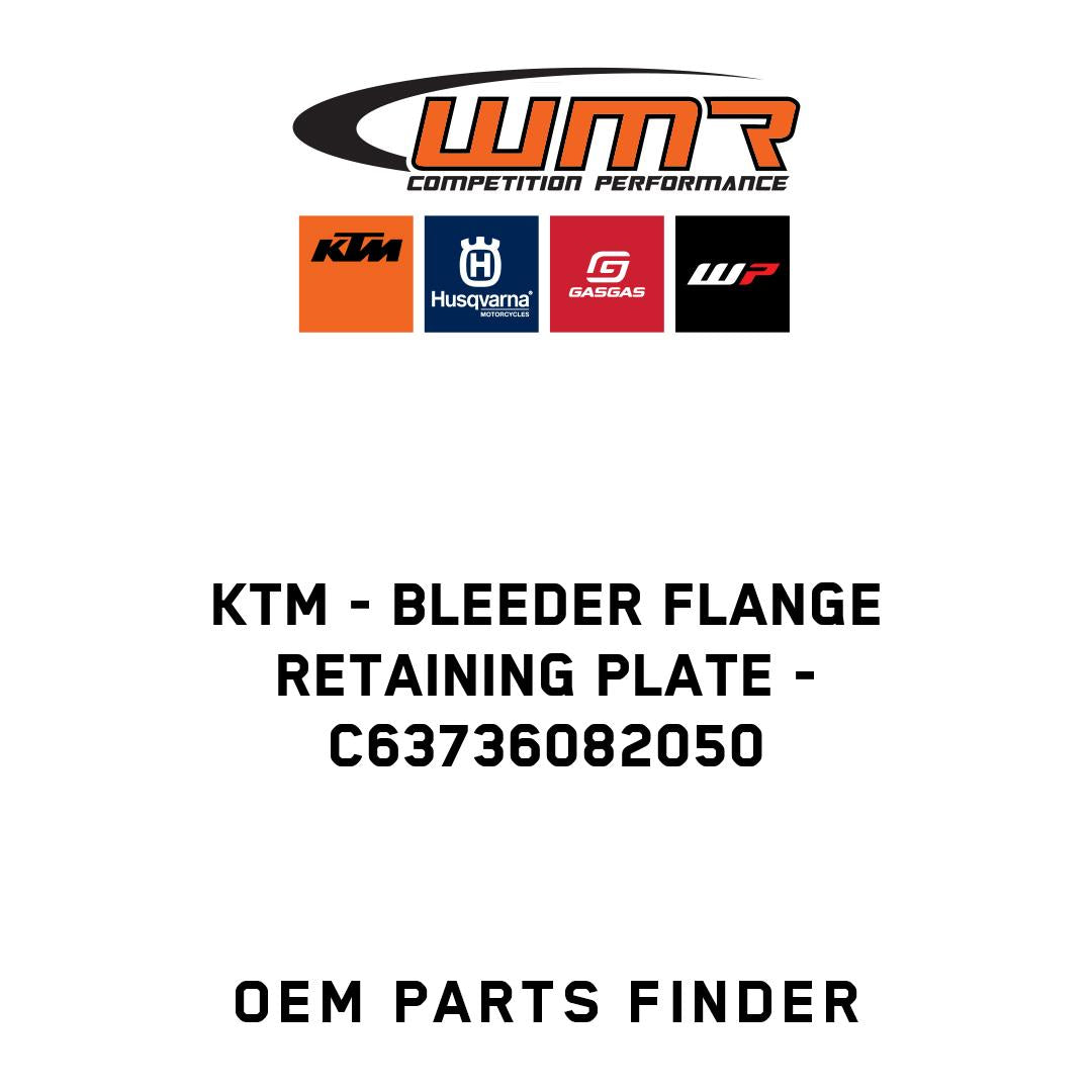 bleeder flange retaining plate