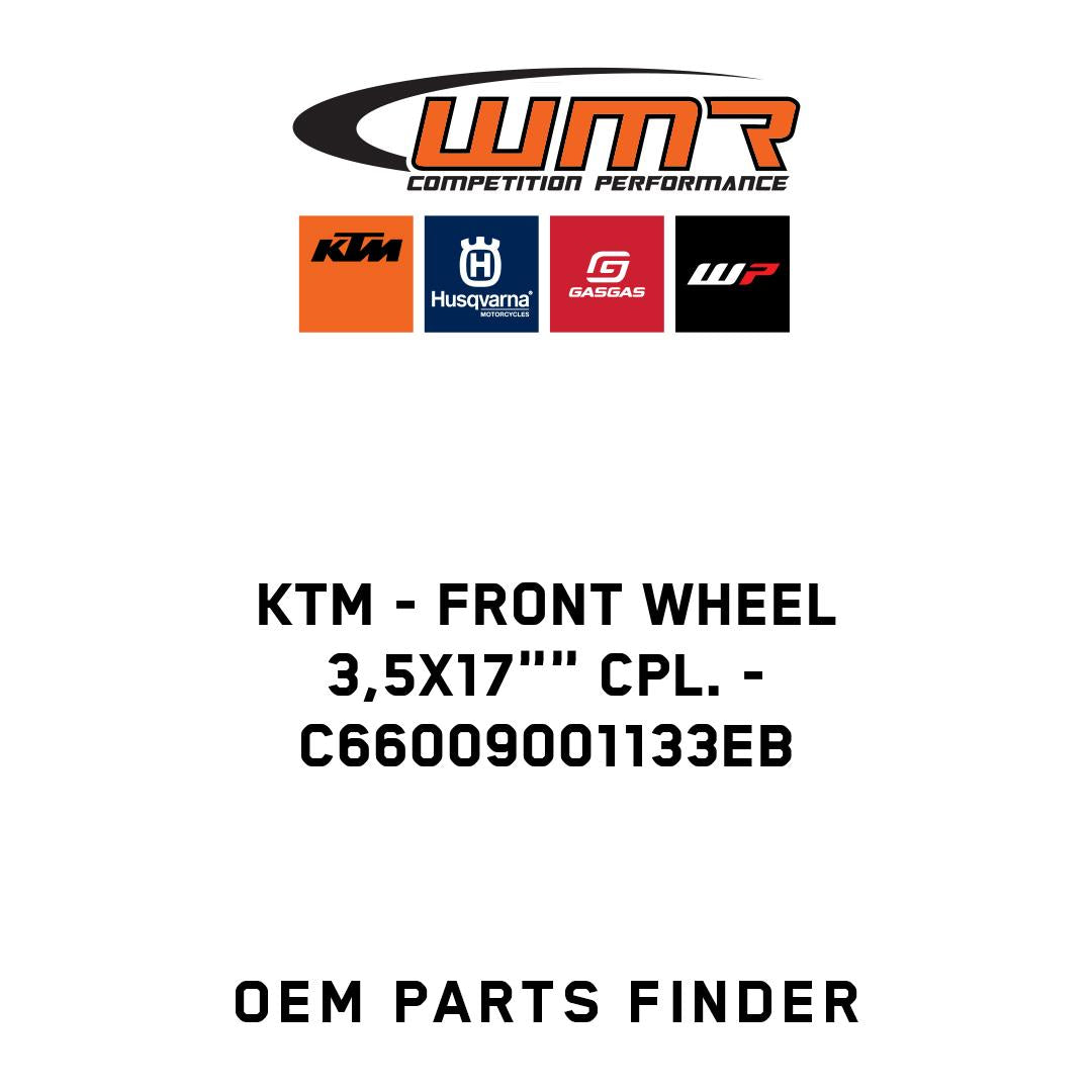 Front wheel 3,5x17"" cpl.