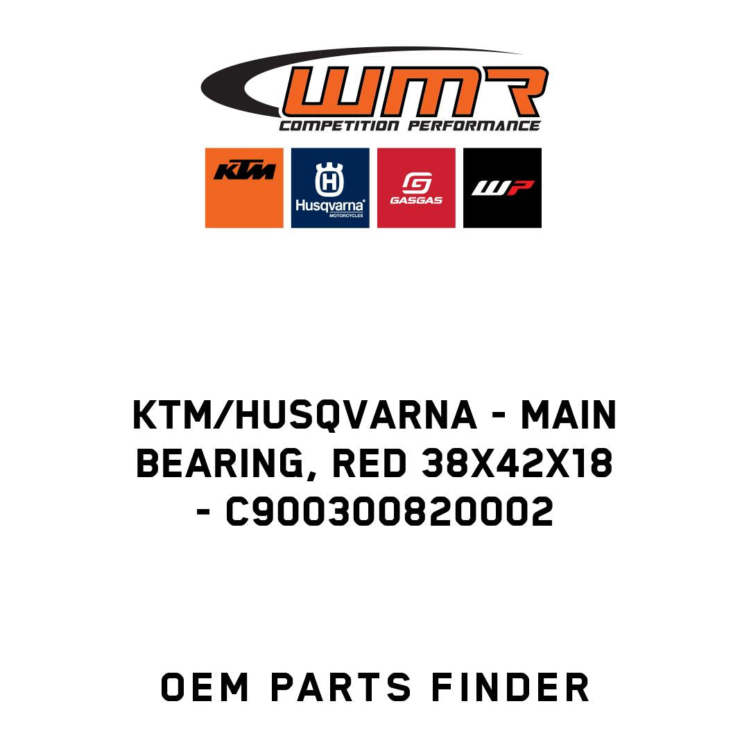 Main bearing, red 38x42x18