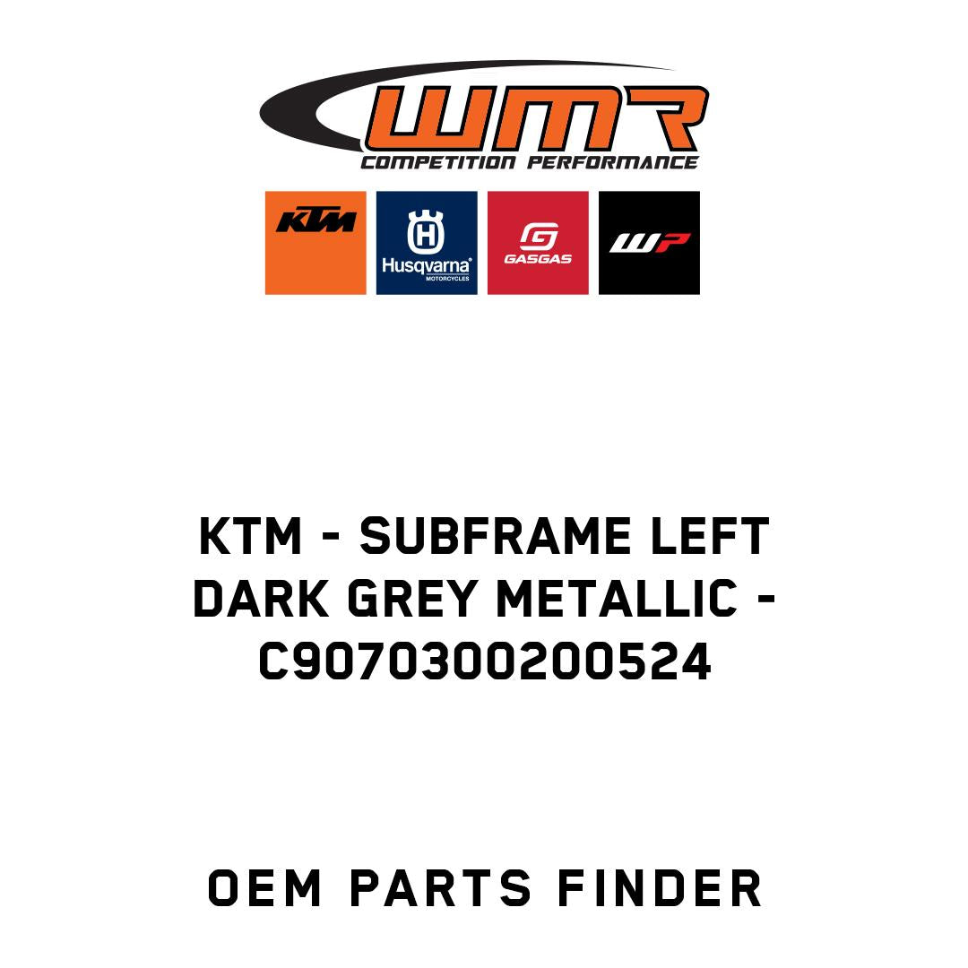 Subframe left dark grey metallic