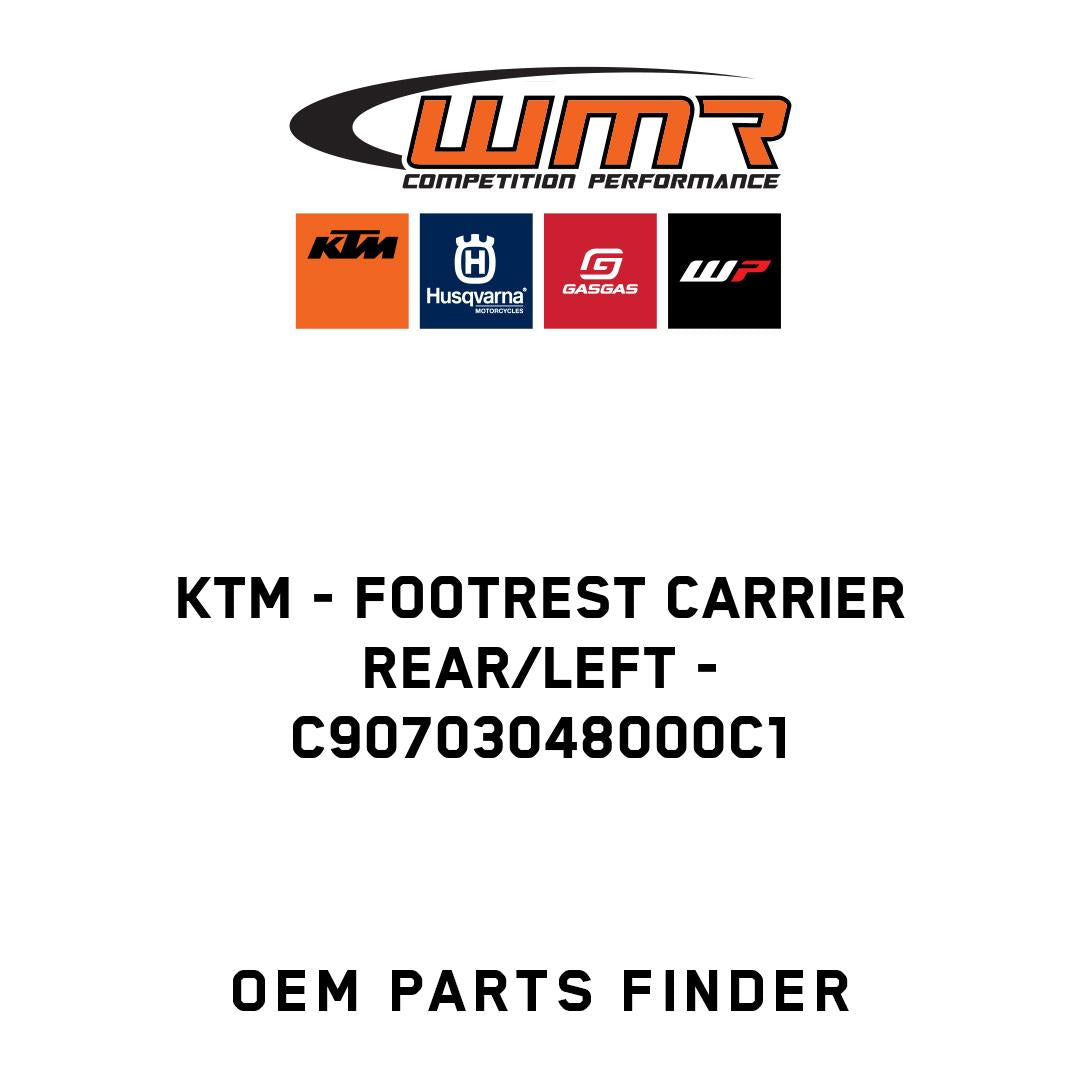 Footrest carrier rear/left