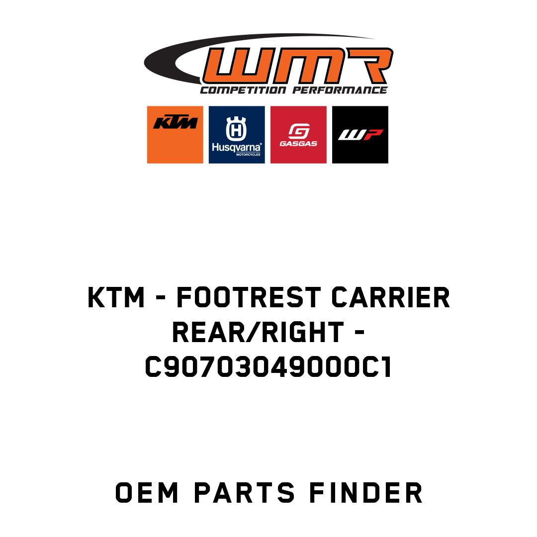 Footrest carrier rear/right