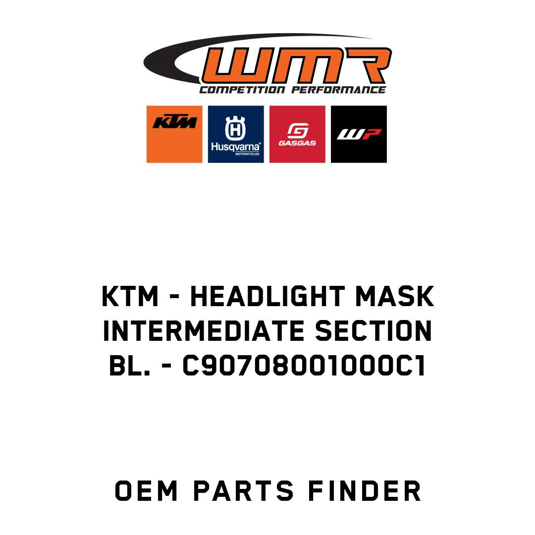 Headlight mask intermediate section bl.