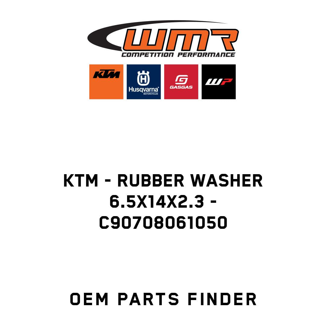 Rubber washer 6.5x14x2.3