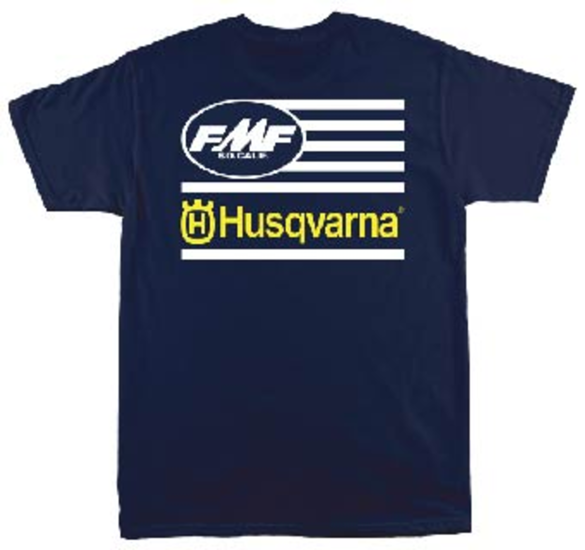 Striped Lock Up T-Shirt Navy