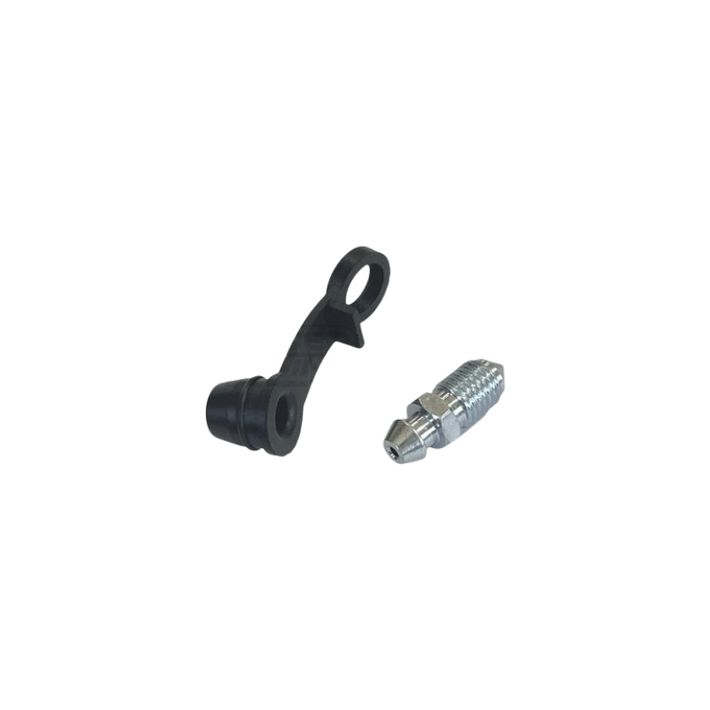 Bleeding screw with cap
