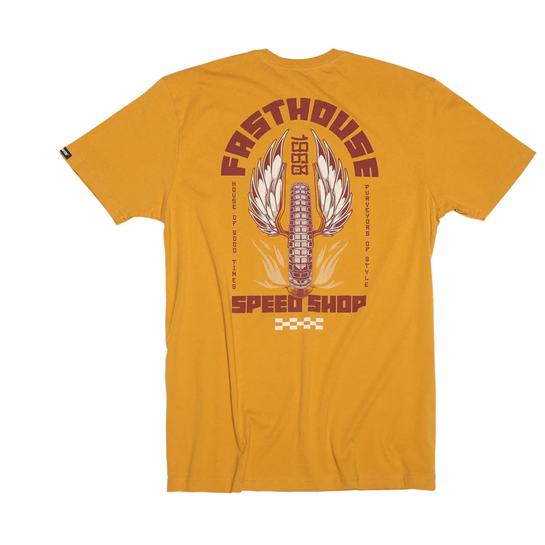 Fasthouse Iron Steed SS Tee - Vintage Gold