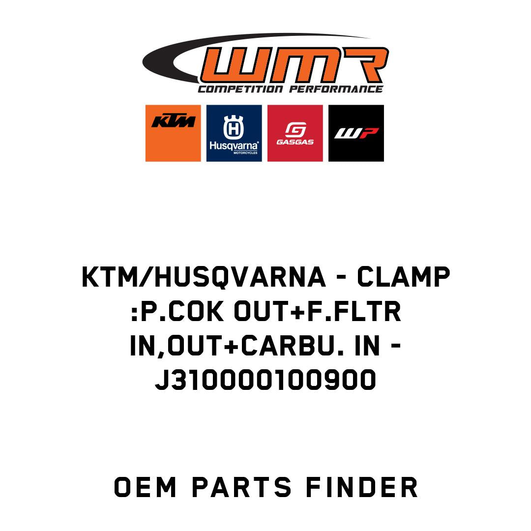 CLAMP :P.COK OUT+F.FLTR IN,OUT+CARBU. IN