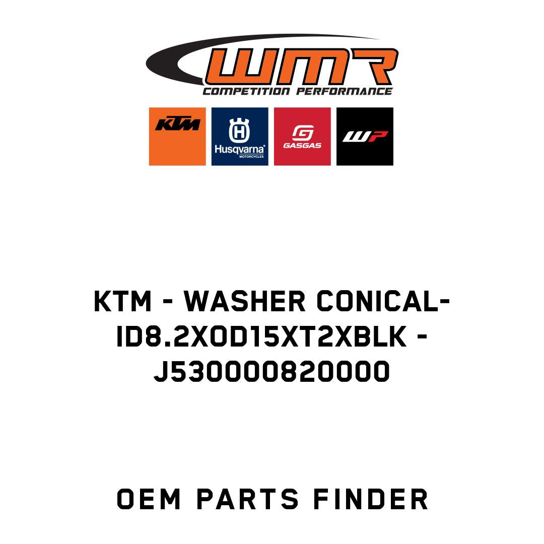 WASHER CONICAL-ID8.2XOD15XT2XBLK
