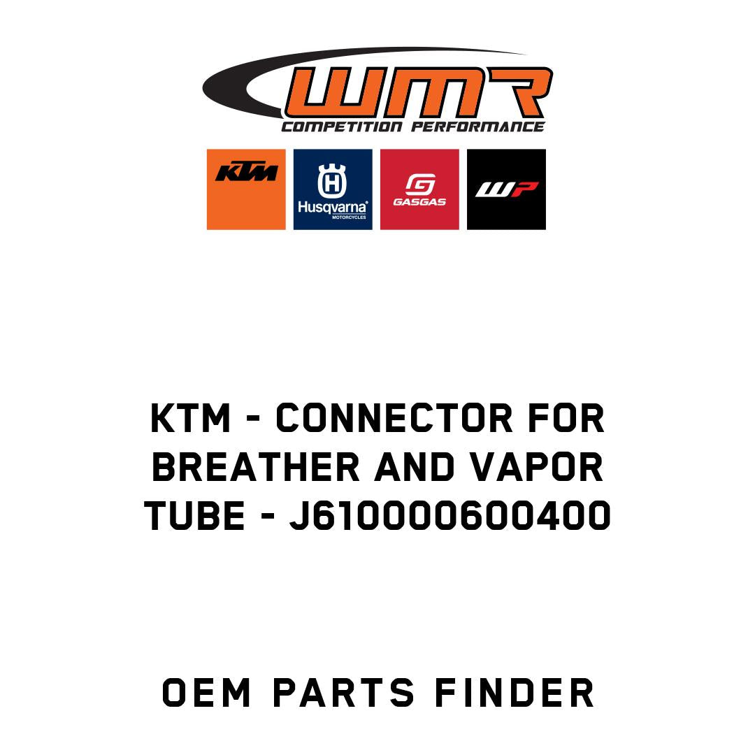 CONNECTOR FOR BREATHER AND VAPOR TUBE