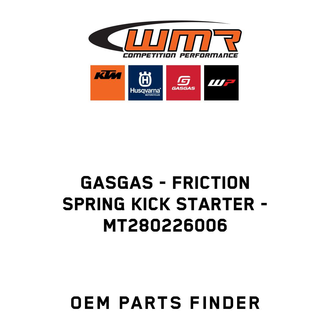 Friction spring kick starter