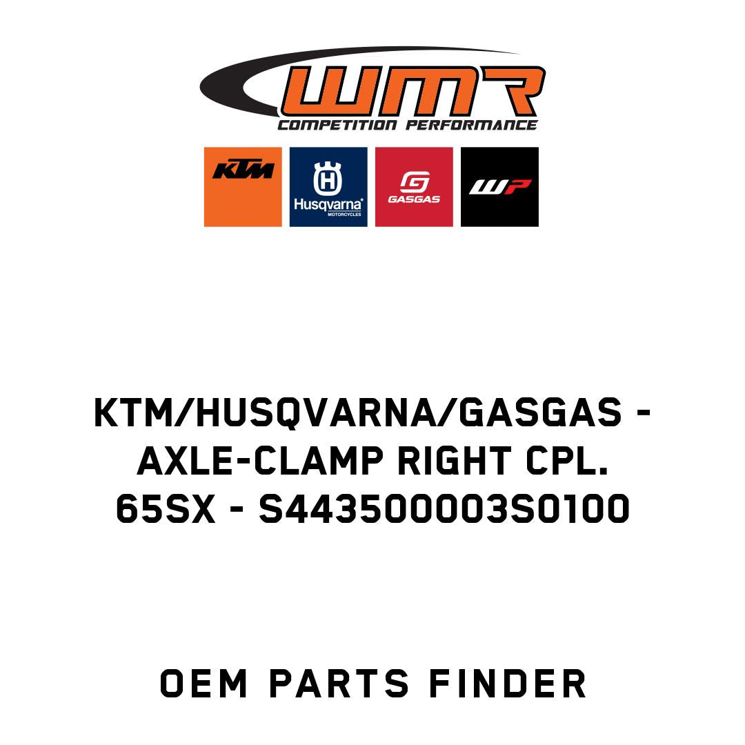 Axle-clamp right cpl. 65SX
