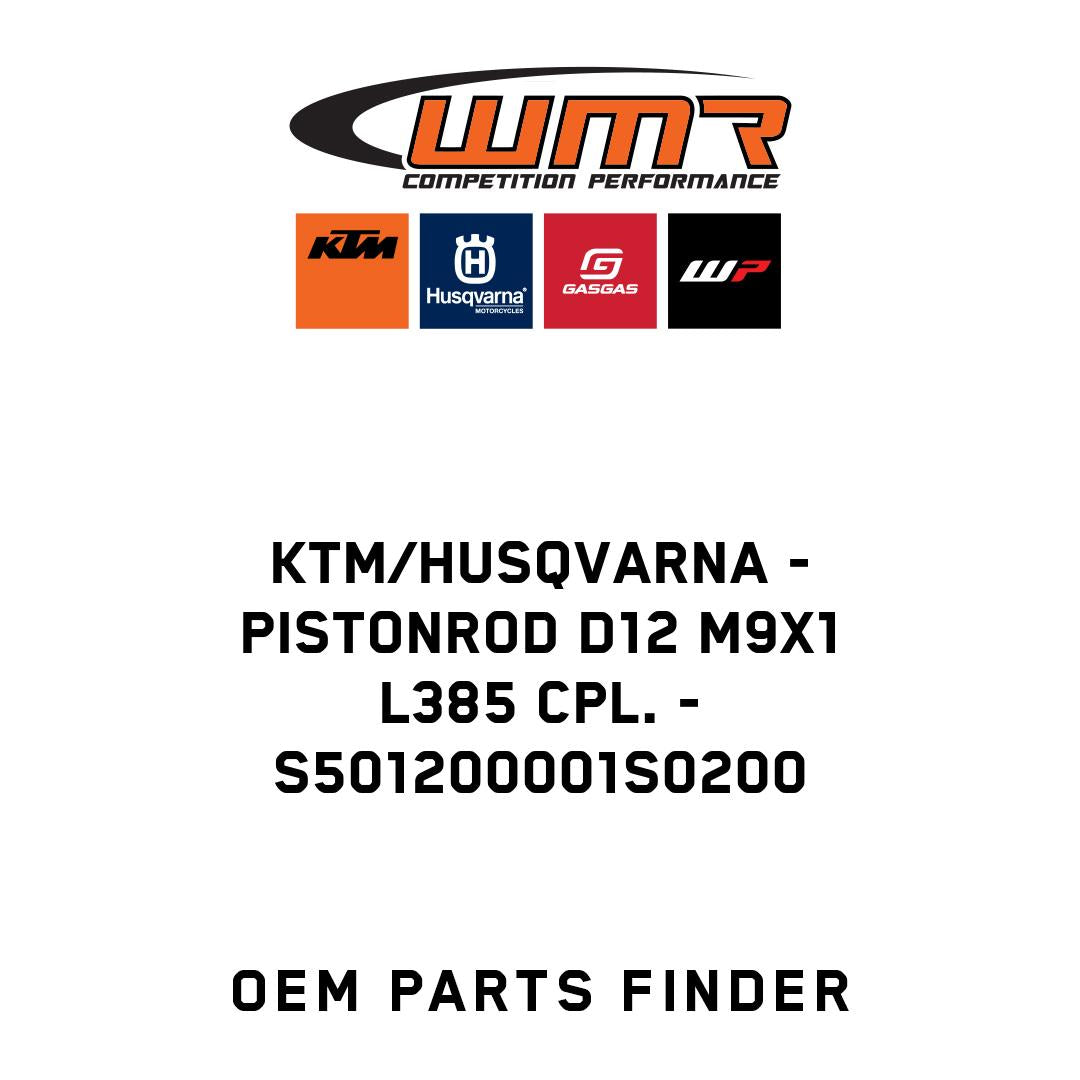 Pistonrod D12 M9x1 L385 cpl.