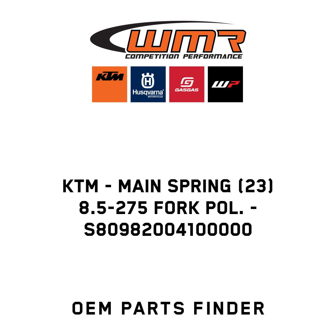 Main spring (23) 8.5-275 fork pol.