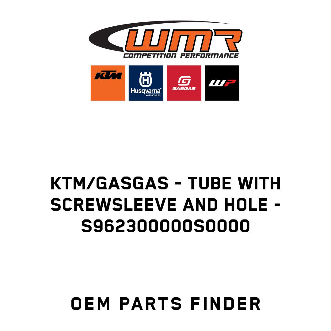 Tube with screwsleeve and hole