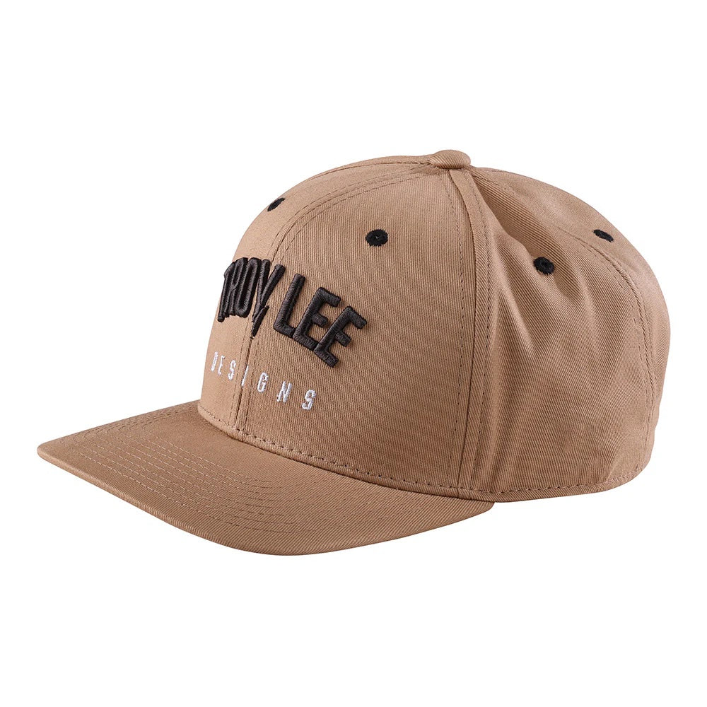 Troy Lee Designs Curved Bill Snapback Bolt Khaki