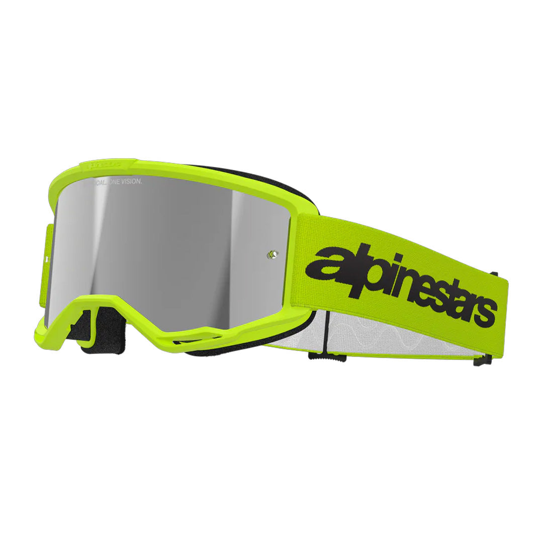Alpinestars Vision 3 Wordmark Goggles - Yellow Fluorescent