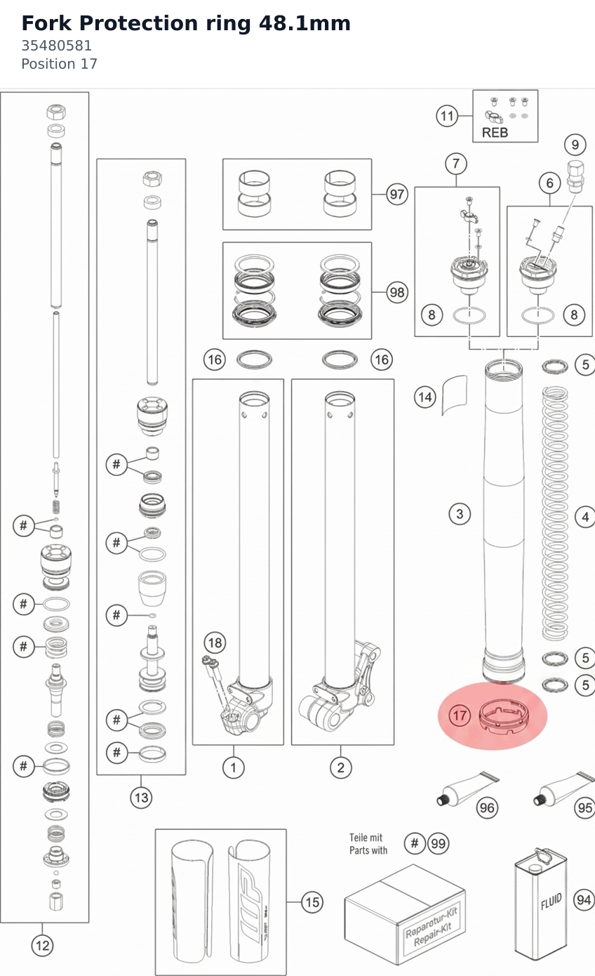Diagram preview: Fork Protection ring 48.1mm (35480581)
