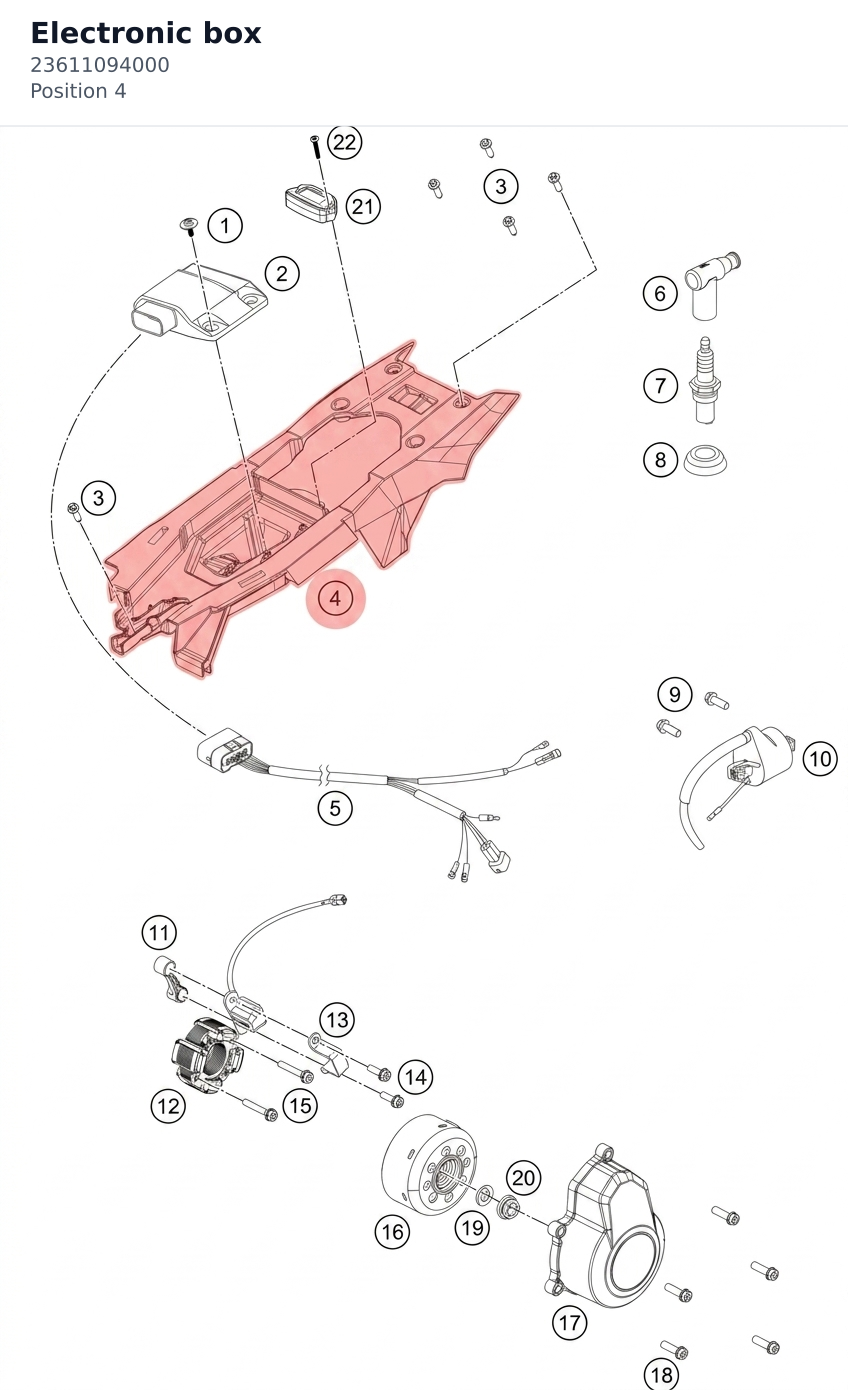 Diagram preview: Electronic box (23611094000)