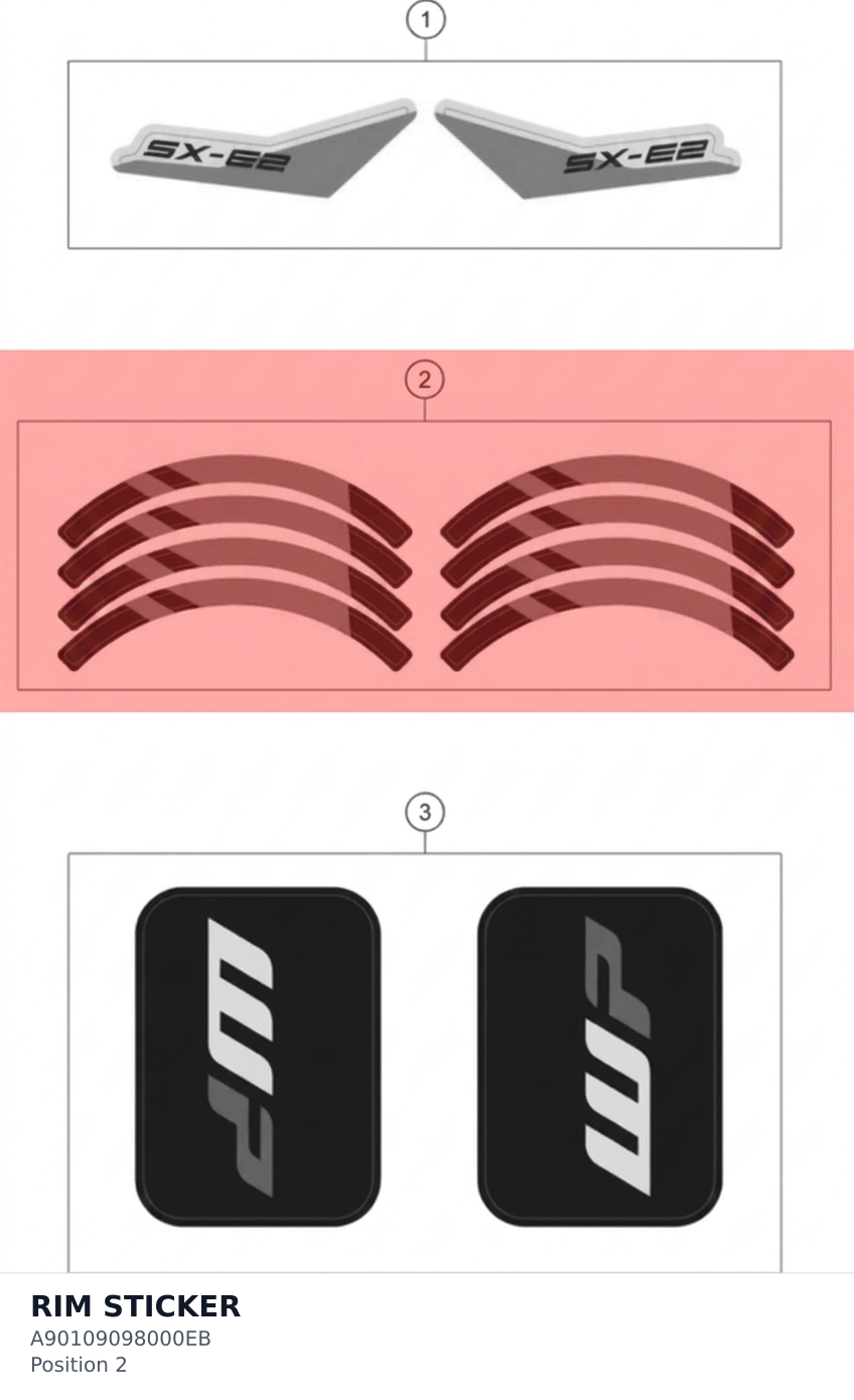Diagram preview: RIM STICKER (A90109098000EB)