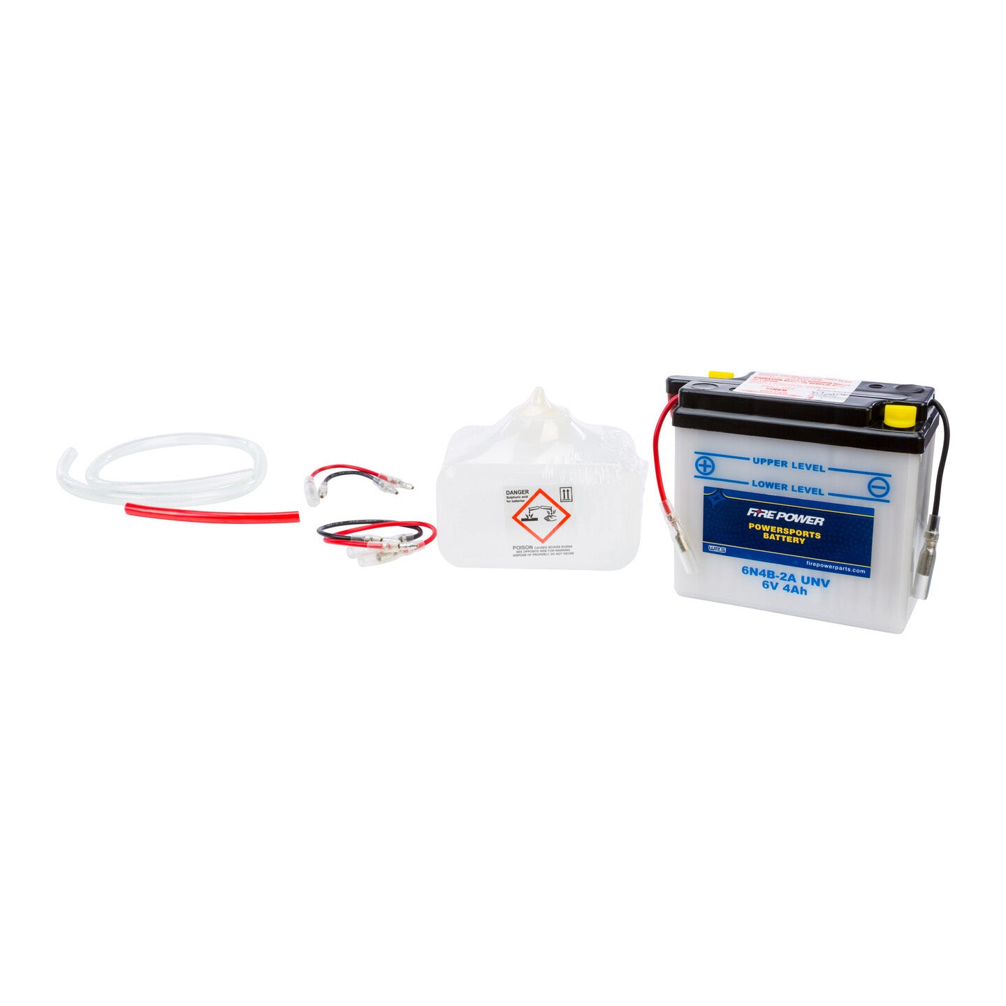Fire Power 6V Standard Battery with Acid Pack 6N4B-2A