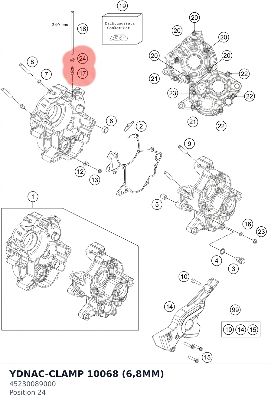 Diagram preview: YDNAC-CLAMP 10068 (6,8MM) (45230089000)