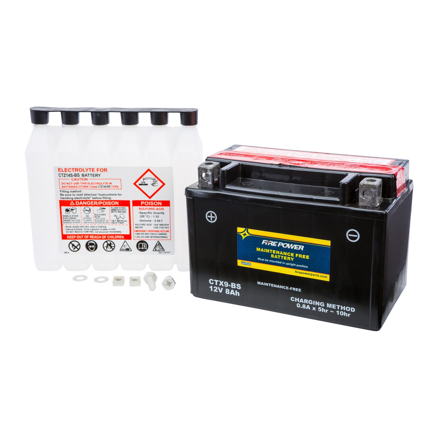Fire Power Maintenance Free Sealed Battery CTX9-BS