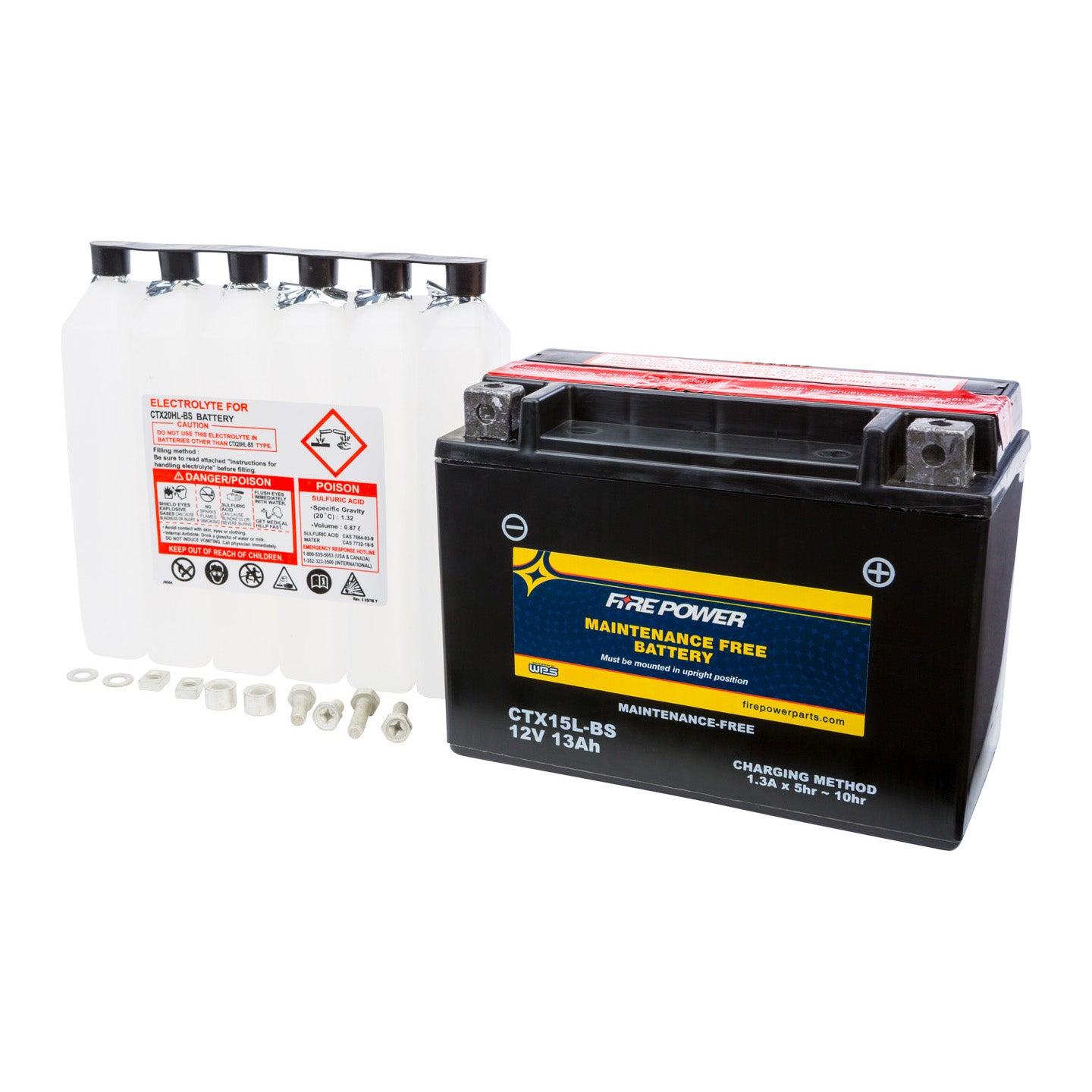 Fire Power Maintenance Free Sealed Battery CTX15L-BS