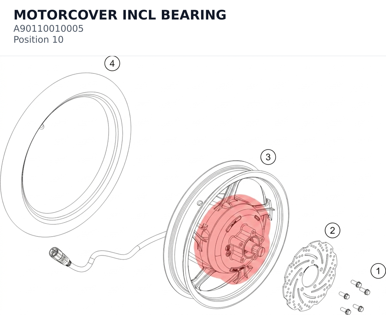 Diagram preview: MOTORCOVER INCL BEARING (A90110010005)